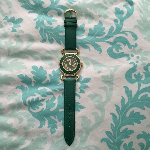 NWOT luxurious dark green and gold watch - Picture 2 of 3